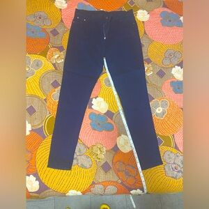High rise indigo denim